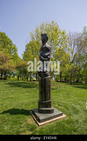 Montante Motivo n. 9, 1979, Henry Moore, Nelson-Atkins Museum of Art di Kansas City, Missouri, Stati Uniti d'America Foto Stock