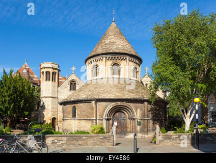 Santo Sepolcro chiesa rotonda Bridge Street Cambridge Cambridgeshire England Regno Unito GB EU Europe Foto Stock