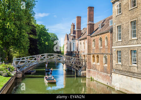 Ponte di matematica al Queens College di Cambridge University Cambridgeshire England Regno Unito GB EU Europe Foto Stock