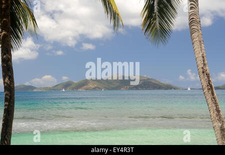 Jost Van Dyke, da Tortola, Isole Vergini Foto Stock