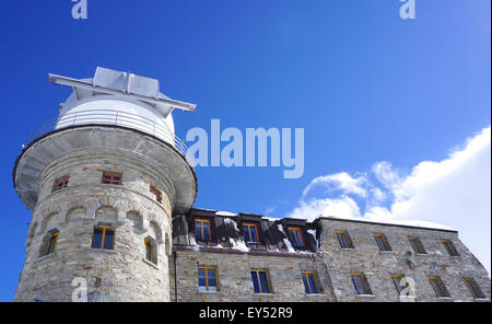 Stazione di Gornergrat e costruendo, Cervino, Zermatt, Svizzera Foto Stock