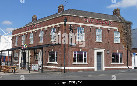 The Lord Rodney pub, Winwick Rd, Warrington, Cheshire, Inghilterra, UK WA2 7DH - un ex-festival birreria Foto Stock