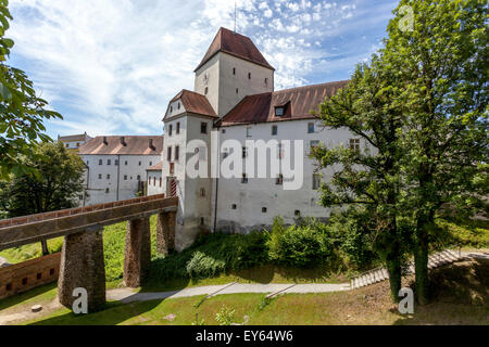 Fortezza Passau veste Oberhaus Castle, Passau, Germania, bassa Baviera Foto Stock