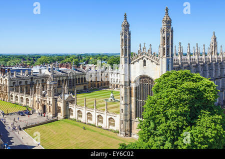 Kings College Chapel e il Kings College università di Cambridge Cambridgeshire England Regno Unito GB EU Europe Foto Stock