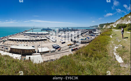 Porto di dover. Foto Stock