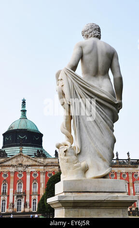 Il nuovo palazzo nel Parco Sanssouci, Potsdam e Berlino Foto Stock