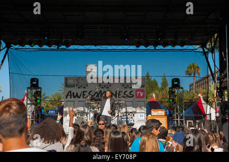 Anaheim, California, USA. Il 22 giugno, 2015. Josh Levi esegue a VidCon la sesta conferenza annuale all'Anaheim Convention Center di Anaheim, in California, il 22 giugno 2015 Credit: Randy Miramontez/Alamy Live News Foto Stock