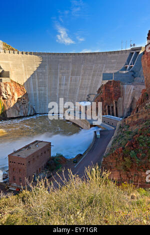 Theodore Roosevelt, diga idroelettrica Apache, Trail, Arizona Hwy 88, Arizona, Stati Uniti d'America Foto Stock