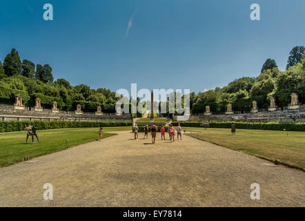 Anfiteatro al Giardino di Boboli di Firenze (Italia). Foto Stock