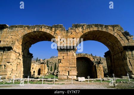 Turchia, Hierapolis, basilica romana Foto Stock