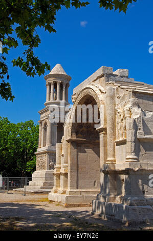 Glanum. Le rovine romane. Saint Remy de Provence, Francia, Provence-Alpes-Côte-d"Azur . Europa Foto Stock