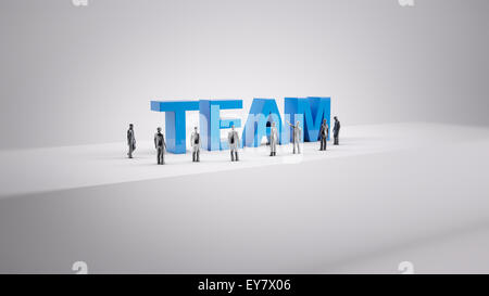 Piccolo popolo - team building concept Foto Stock