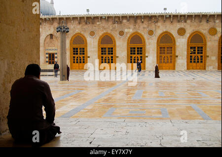 La grande moschea di Aleppo - Siria Foto Stock