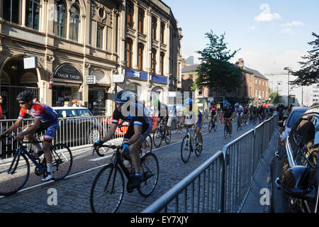 Ciclismo British Grand Prix, Sheffield City Centre 2015 Foto Stock