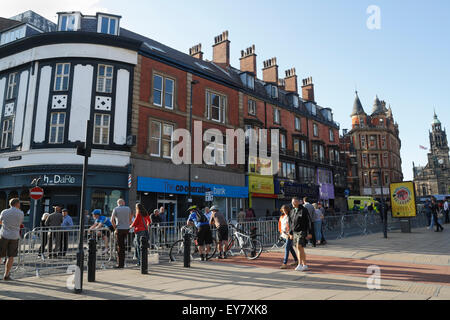 Gran Premio di ciclismo britannico, centro di Sheffield Inghilterra Regno Unito 2015 evento sportivo inglese su strada Foto Stock