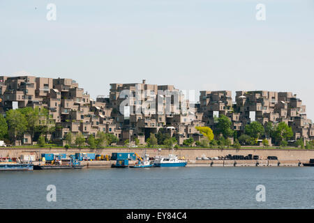 Habitat 67 Appartamenti pubblica - Montreal - Canada Foto Stock