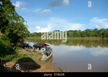 Fiume Madre de Dios, Puerto Maldonado, di Madre de Dios dipartimento, Perù Foto Stock