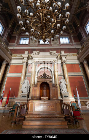 Sala cerimoniale, Università di Vienna, nello stile dello storicismo, Ringstraße, Vienna, Austria Foto Stock