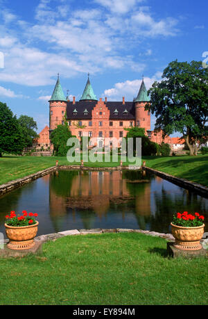 Tenuta privata castello rinascimentale di Trolleholm (Trolleholms slott) nella provincia di Skane nella Svezia meridionale Foto Stock