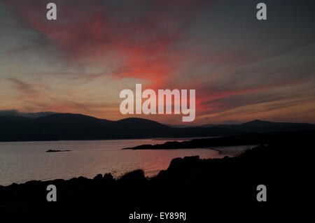 Tramonto sulla Baia della Flotta da Carrick Foto Stock