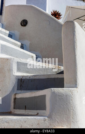 Santorini scale Cicladi, Grecia, Europa Foto Stock