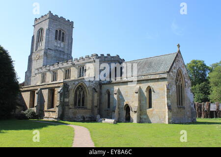 Chiesa di St Martin, Burton Agnese, East Riding of Yorkshire, Inghilterra, Regno Unito Foto Stock