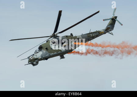 Apache elicottero a RIAT RAF Fairford England Regno Unito 2015 Foto Stock