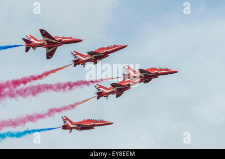 Le frecce rosse a RIAT Fairford REGNO UNITO Foto Stock