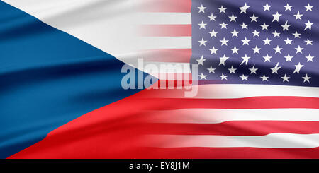 Stati Uniti d'America e la Repubblica ceca. Foto Stock