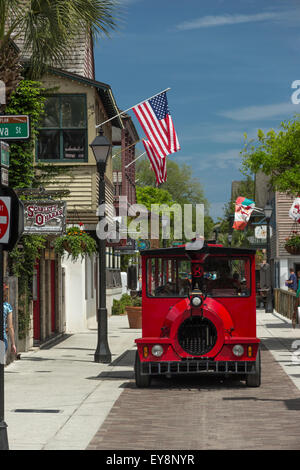 HYPOLITA STREET e storico quartiere di Saint Augustine, Florida USA Foto Stock