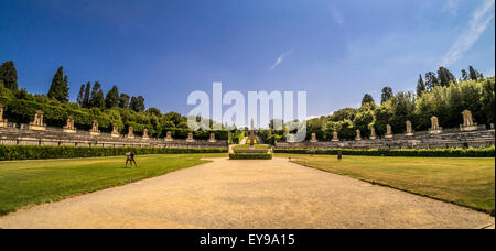 Anfiteatro al Giardino di Boboli di Firenze (Italia). Foto Stock