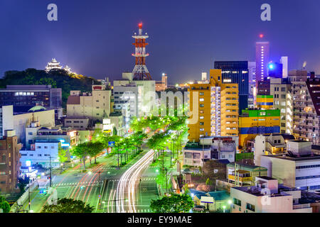 Wakayama City, Giappone skyline del centro. Foto Stock