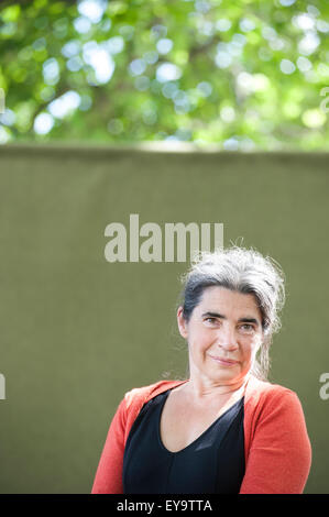 Scottish autore e illustratore di libri per bambini, Debi Gliori, apparendo a Edinburgh International Book Festival. Foto Stock