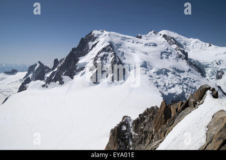 Massiccio del Monte Bianco , patrimonio naturale , Le Alpi Francesi Foto Stock