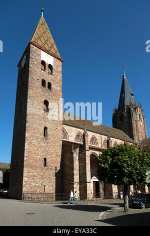 Weissenburg, Francia, Chiesa di San Pietro e Paolo Foto Stock