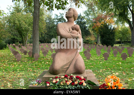 Karlsruhe, Germania, Monumento all'aria delle vittime di guerra della II Guerra Mondiale Foto Stock