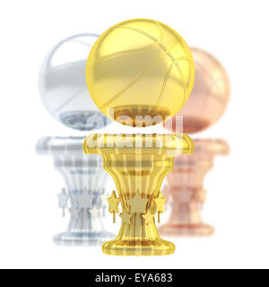 Aggiudicazione basket sport Cup Trofeo Foto Stock