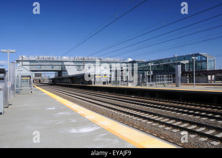 Newark Liberty International Airport Station, Newark, New Jersey, Stati Uniti Foto Stock