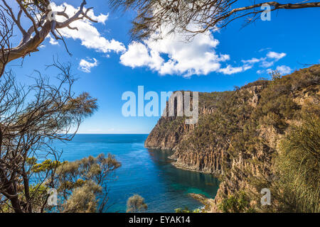 Scogliere Tasmania Foto Stock