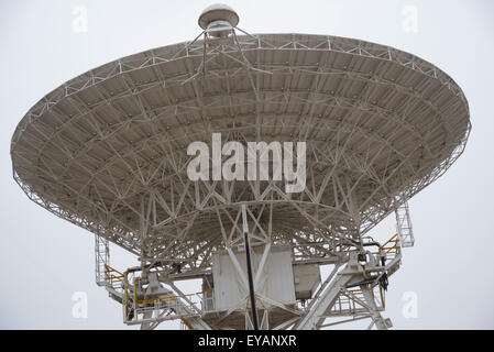 La NASA e CSIRO Deep space radar stazione di comunicazione atto di Canberra Australia. il giorno nuovi orizzonti il mestiere dello spazio telefonato a casa. Foto Stock