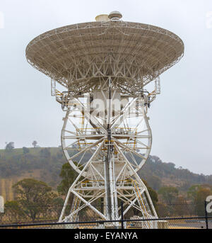 La NASA e CSIRO Deep space radar stazione di comunicazione atto di Canberra Australia. il giorno nuovi orizzonti il mestiere dello spazio telefonato a casa. Foto Stock