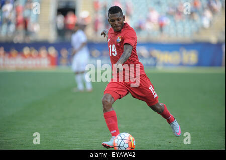 Chester, Pennsylvania, USA. Xxv Luglio, 2015. Lettore di PANAMA ALBERTO QUINTERO (19) in azione in terza posizione match è stato giocato al PPL Park di Chester Pa (credito Immagine: © Ricky Fitchett via ZUMA filo) Foto Stock