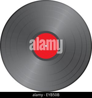Bianco Rosso record di vinile Illustrazione Vettoriale