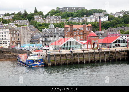 Waterfront quayside a North Pier, Oban, Argyll and Bute, Scotland, Regno Unito Foto Stock