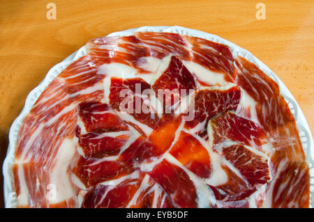 Prosciutto Iberico di servire. Spagna. Foto Stock