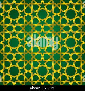 Illustrazione Vettoriale di complessi islamica pattern senza giunture Illustrazione Vettoriale
