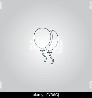 icona di palloncini Illustrazione Vettoriale