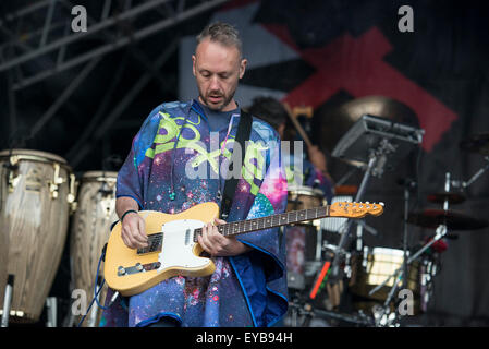 Sheffield, Regno Unito. Il 25 luglio 2015. Basement Jaxx eseguire live a Sheffield il Festival del tracciafile. Credito: Gary Mather/Alamy Live News Foto Stock