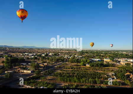 Volo in mongolfiera. Albuquerque, Nuovo Messico. Stati Uniti d'America Foto Stock