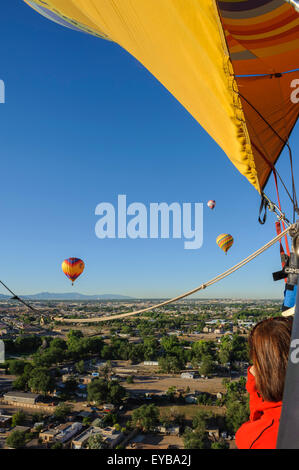 Volo in mongolfiera. Albuquerque, Nuovo Messico. Stati Uniti d'America Foto Stock